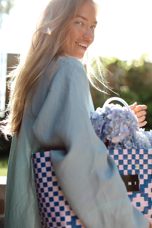 Платье «Simple” из купры Starlight Blue color