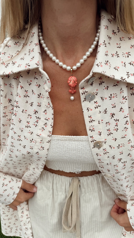 Рубашка из мягкой фланели с цветочным акцентом