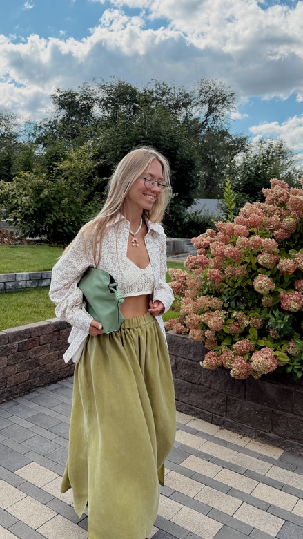 Рубашка из мягкой фланели пудрово-розового цвета