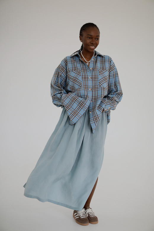 Рубашка в клетку “BLUE”