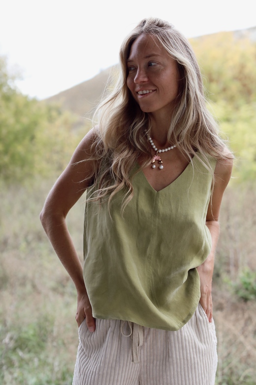 Топ  из купры (Savannah Green color)