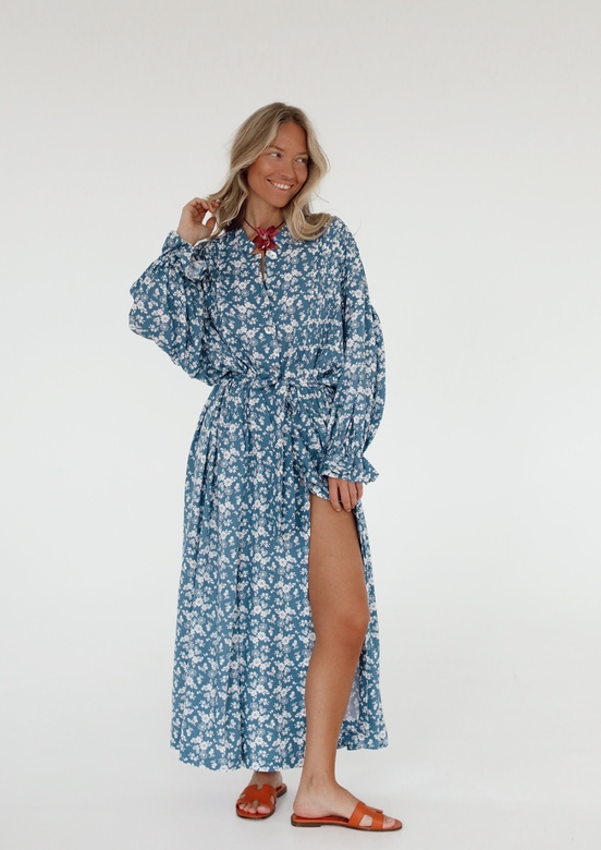 Платье «SHE» из вискозы с цветочным принтом