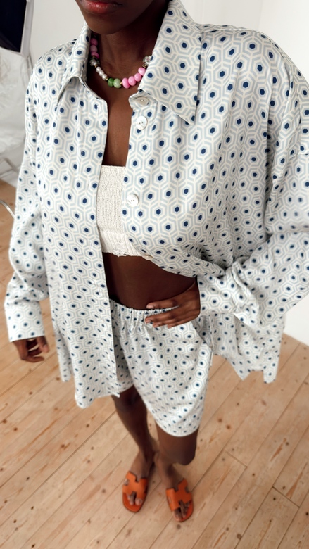 Костюм «Morocco» рубашка оверсайз с шортами