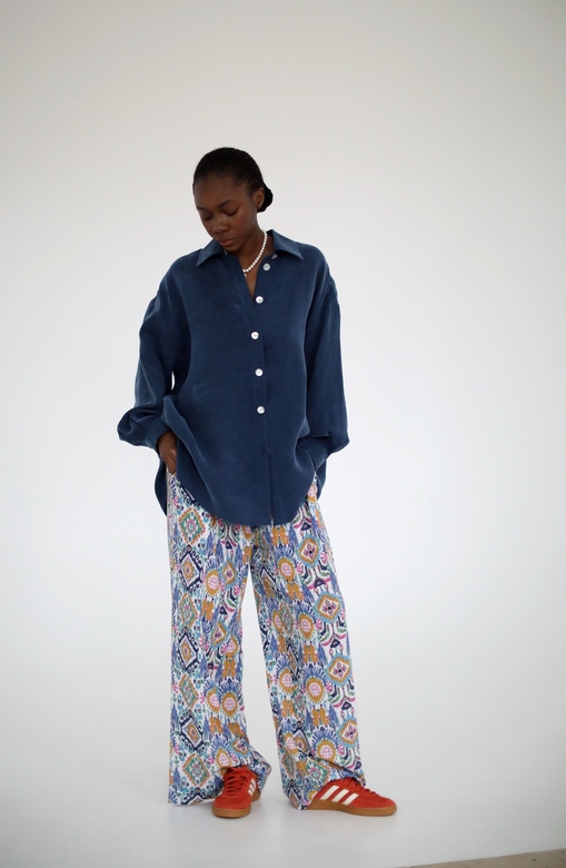 Брюки из струящейся вискозы "Сolorful"