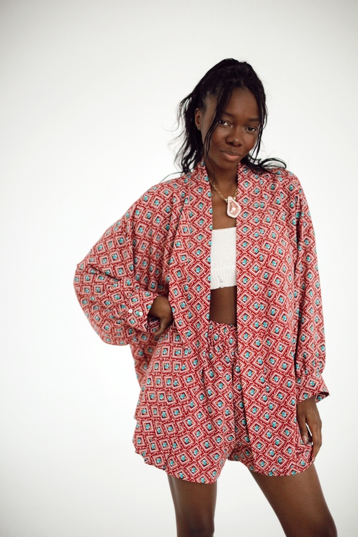 Костюм «Шафран»  кимоно с шортами