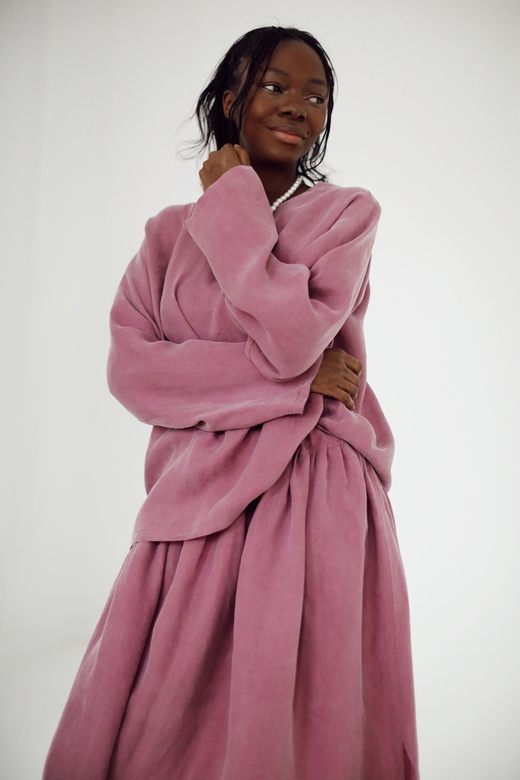 Комплект «Симпл» из купры розового цвета