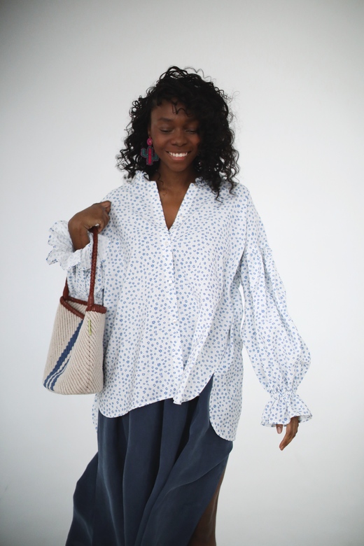 Блуза из вискозы “Незабудка”