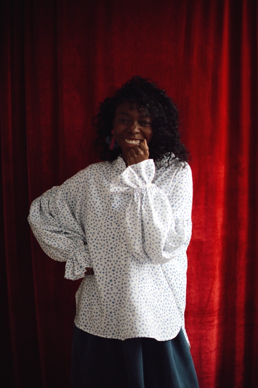 Блуза из вискозы “Незабудка”