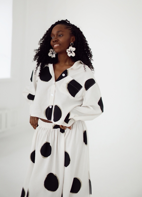 Сет:рубашка и юбка  “Затмение”