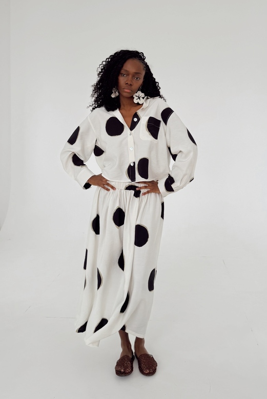 Сет:рубашка и юбка  “Затмение”