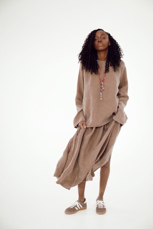 Сет из купры «Симпл»  шоколадного цвета