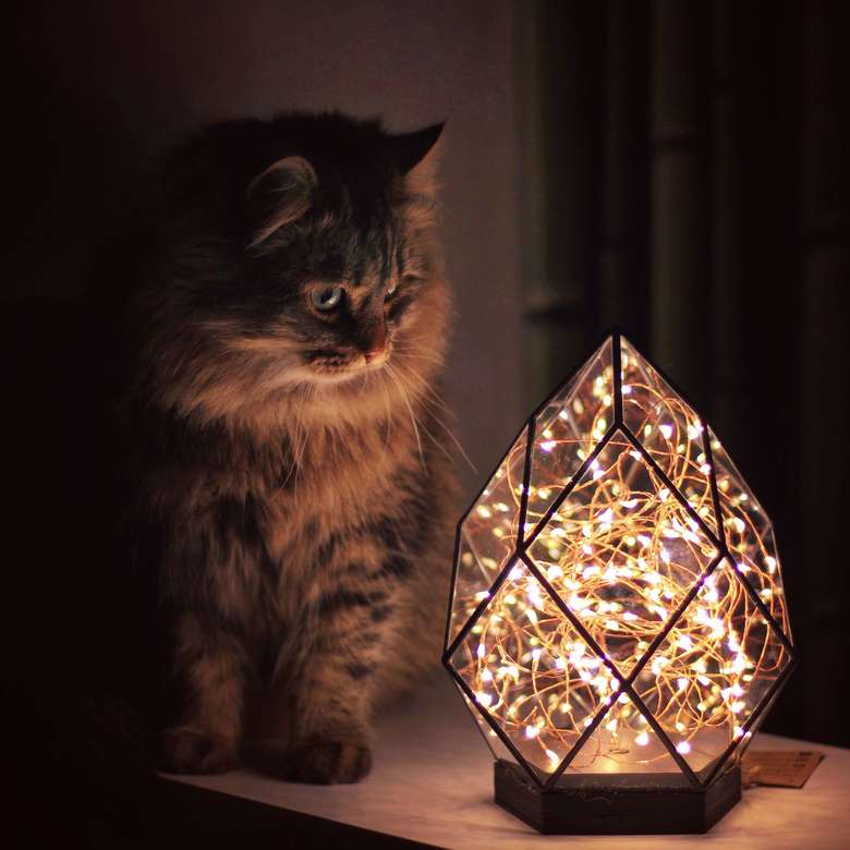 Кристалл с гирляндой