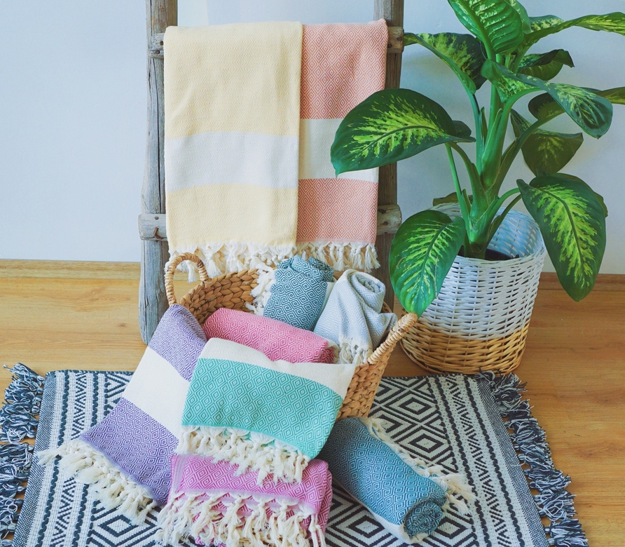 Турецкие банные полотенца пештемаль