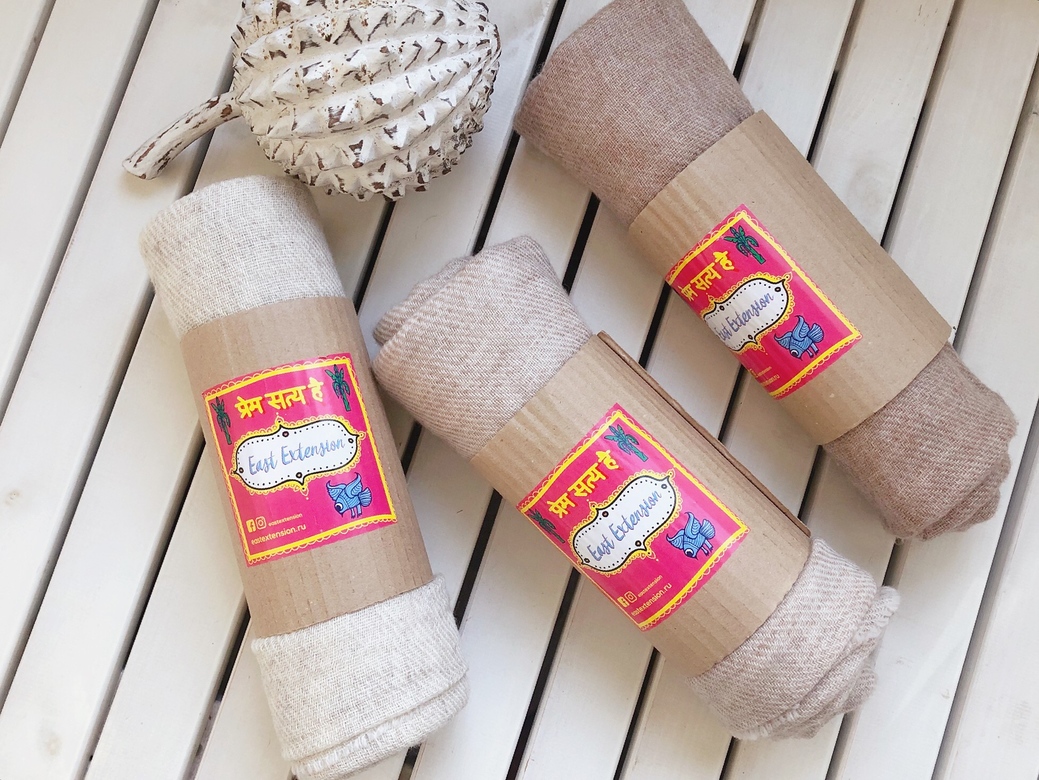 Кашемировые шали натуральных цветов