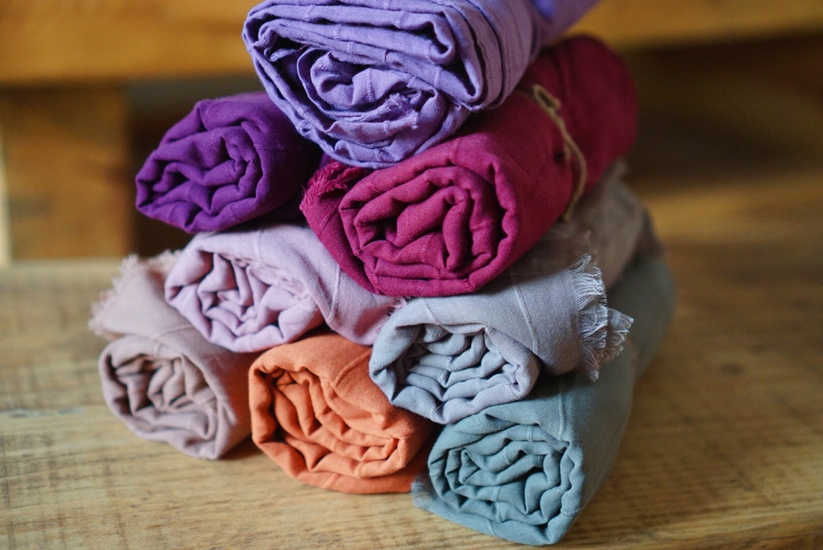 Однотонные шарфы из хлопка