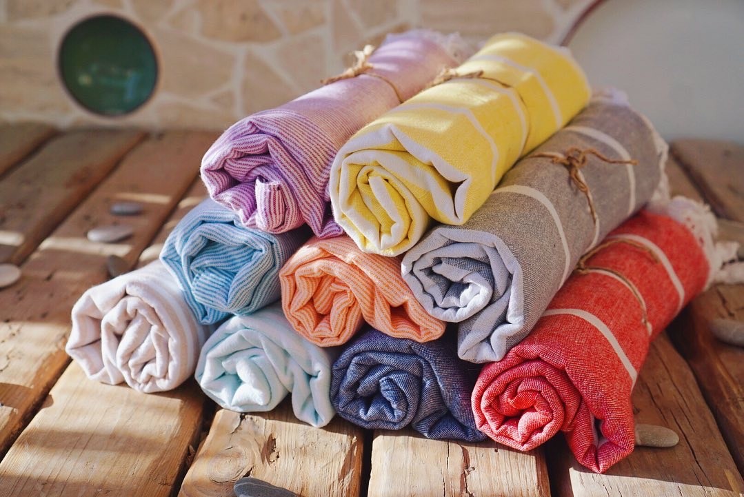 Полосатые пештемали из хлопка