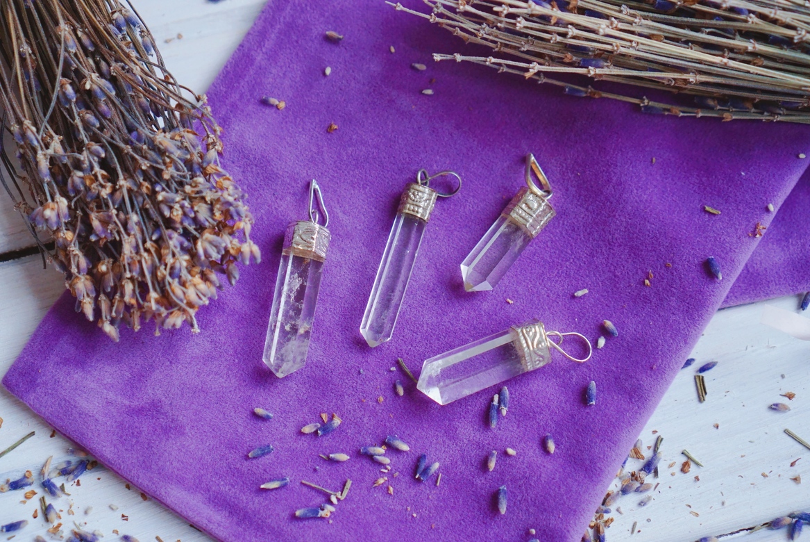 Кулон с горным хрусталём