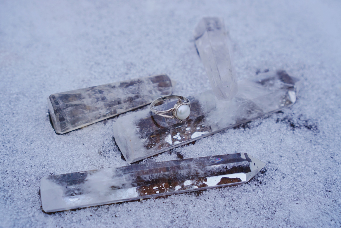 Серебряное кольцо с жемчугом