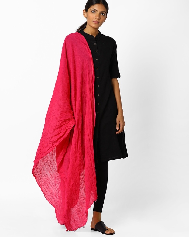 Шаль/дупатта розового цвета