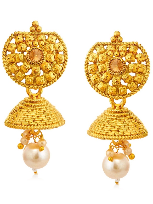 Серьги Суккхи золотого цвета