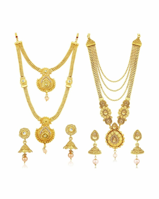 Комплект украшений из ожерелья с серьгами