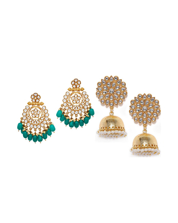 Крупные золотого цвета серьги