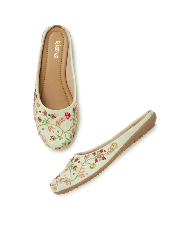 Светло-салатовые мюли, 35