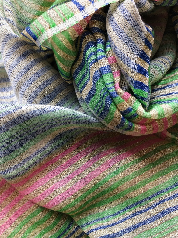 Полосатый шерстяной шарф