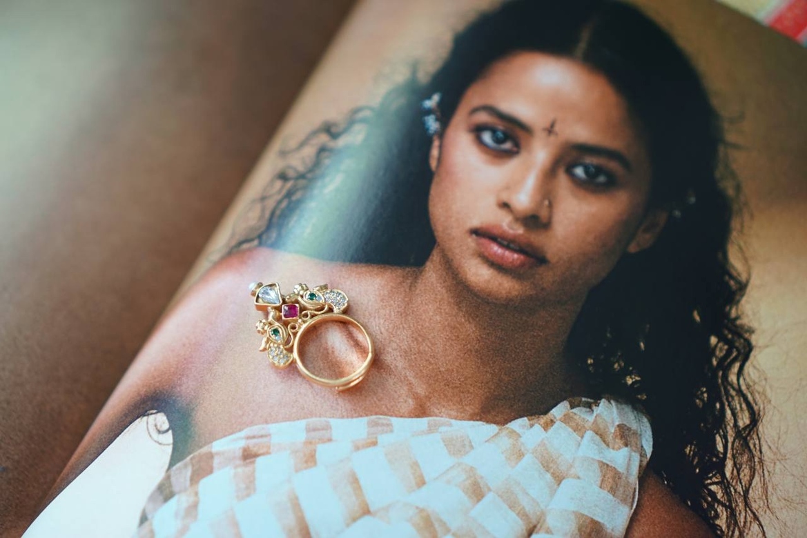 Кольцо с павлинами