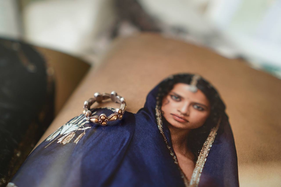 Кольцо с позолотой