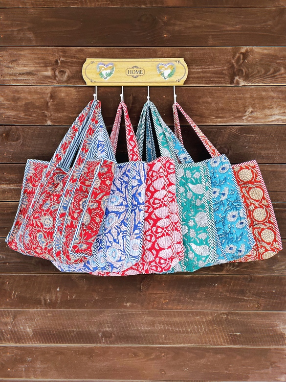 Стёганые сумки-шопперы