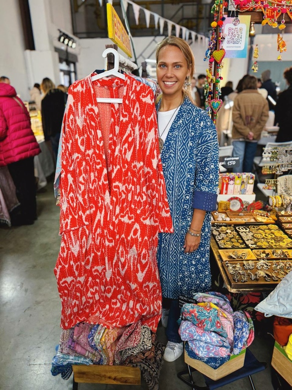 Красный жакет-кимоно