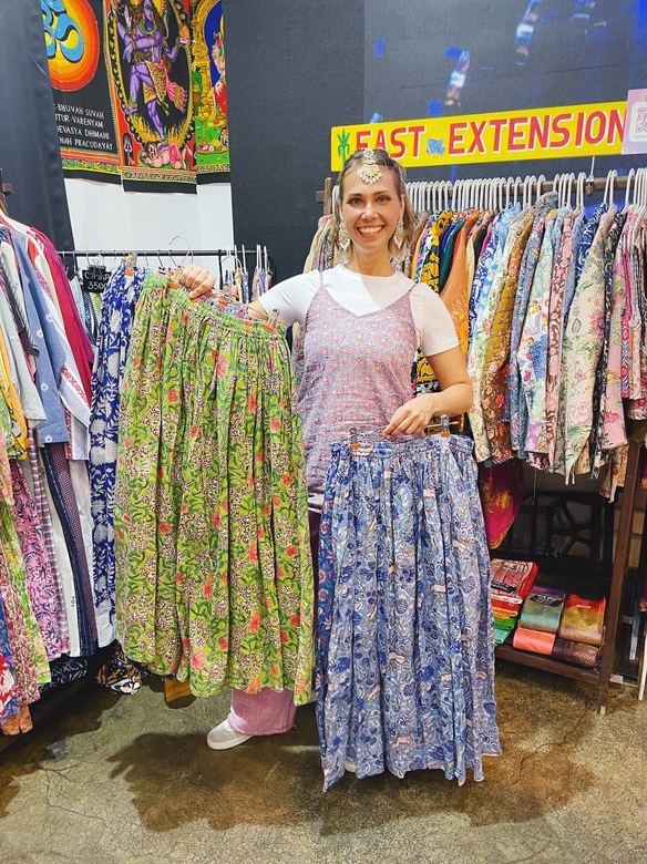 Пышная длинная юбка