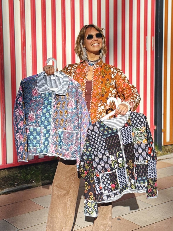 Короткий стеганый жакет, XL