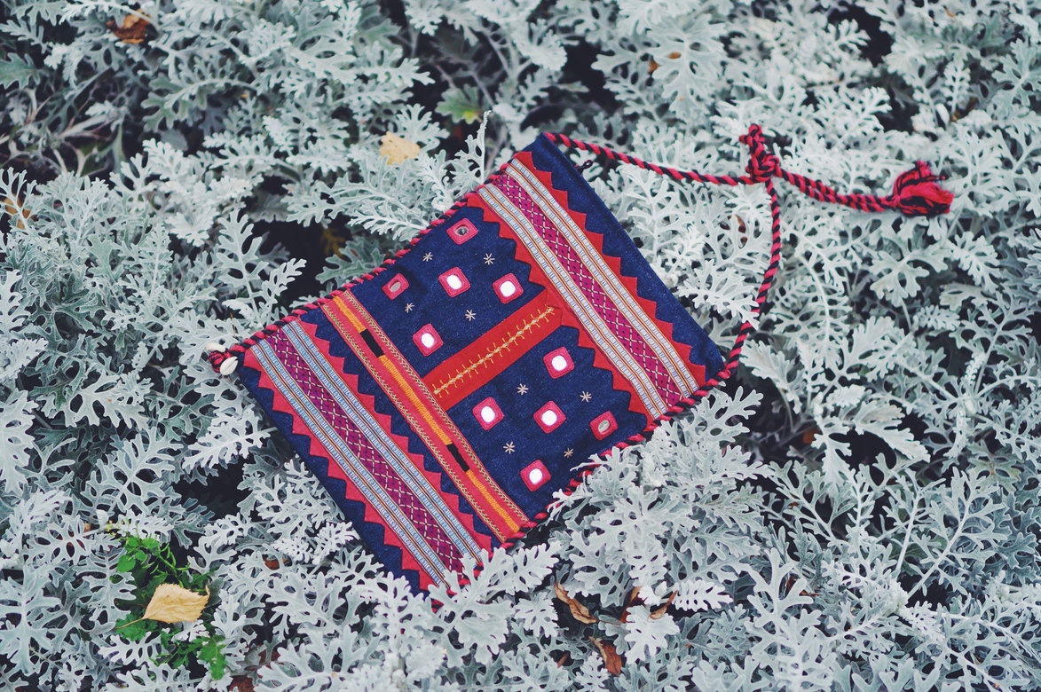 Красно-синяя сумка