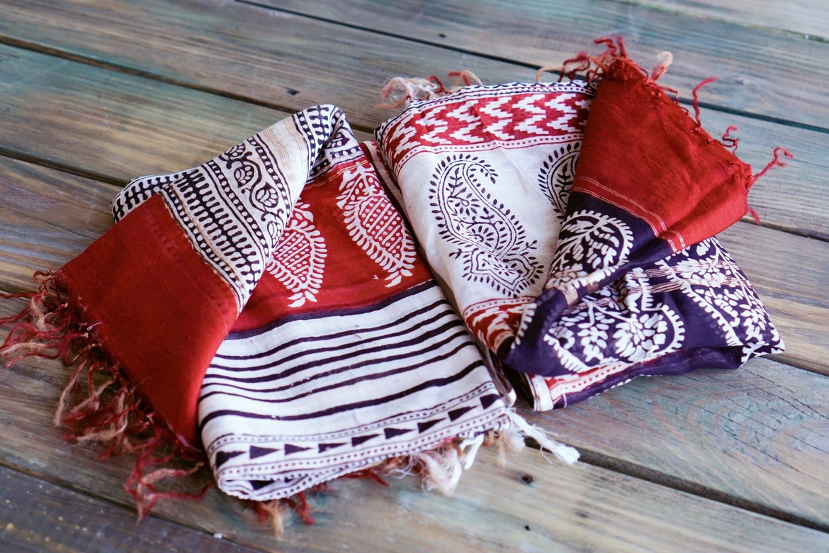 Бенгальские шёлковые шарфы