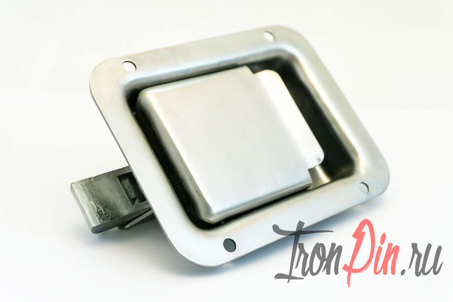 Качественная ручка-защелка клавишная врезная усиленная для трейлера. Нержавейка