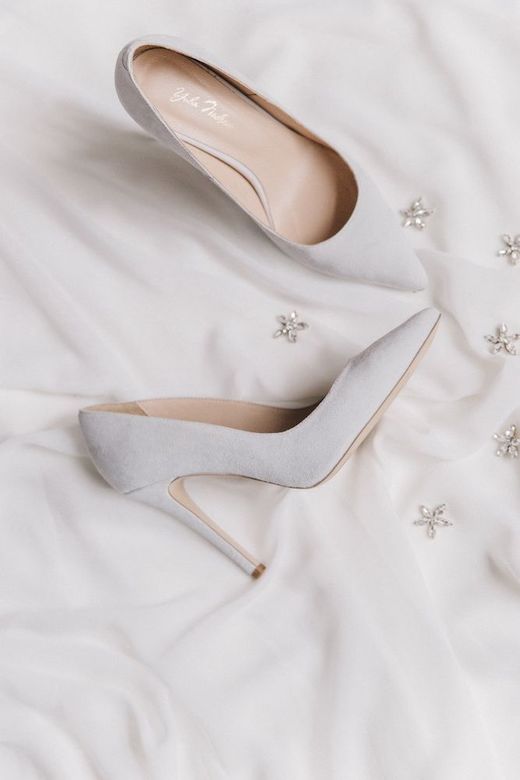 Дымчатые замшевые туфли "Элиза"