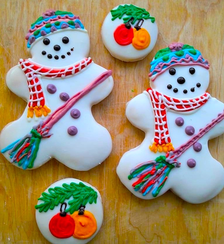 Печенье  песочное"Снеговик" 0.09 кг