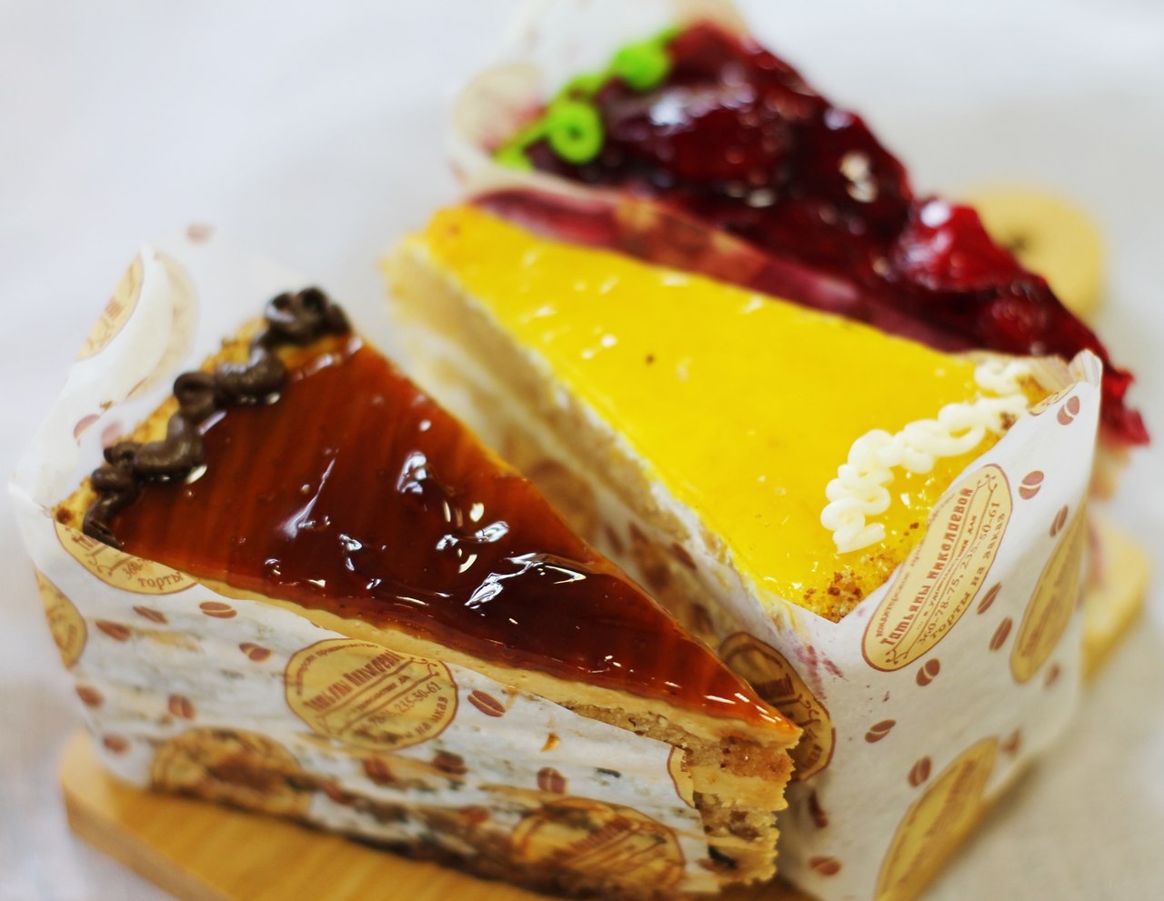 Кусочек торта в ассортименте 0,125кг