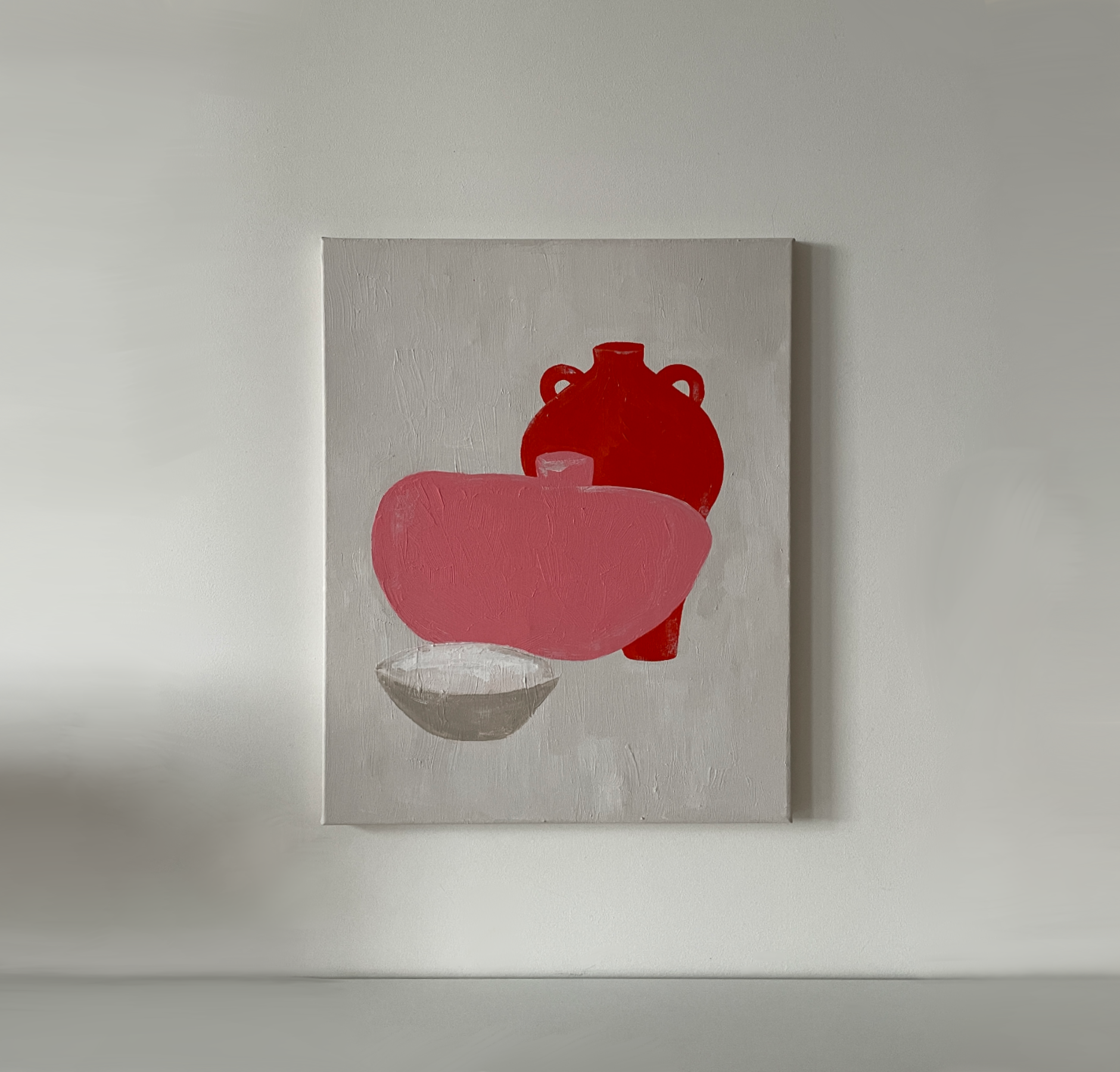 Картина «Красная ваза» 40х50