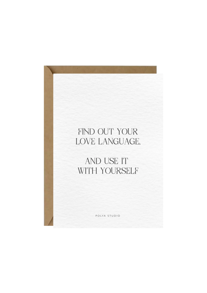 Открытка LOVE LANGUAGE