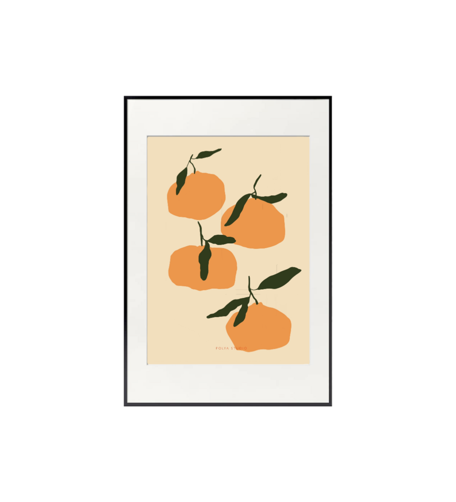 Интерьерный постер Мандарины