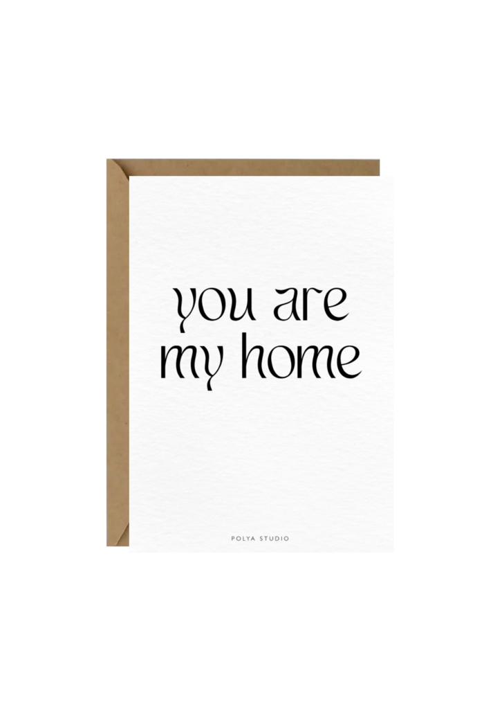 Открытка MY HOME