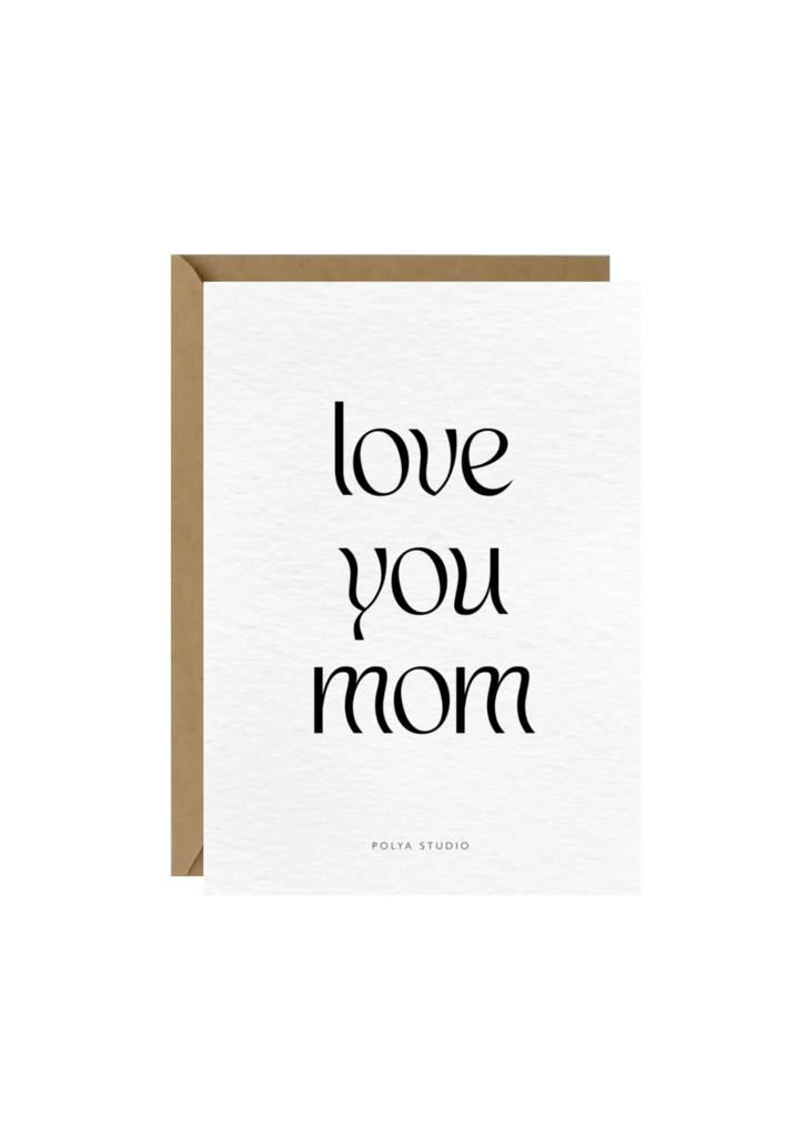 Открытка LOVE YOU MOM