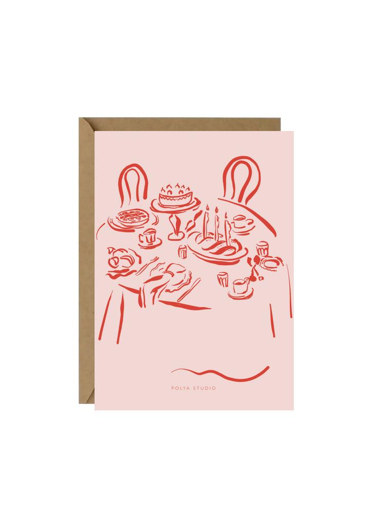 Открытка TABLEFUL PINK