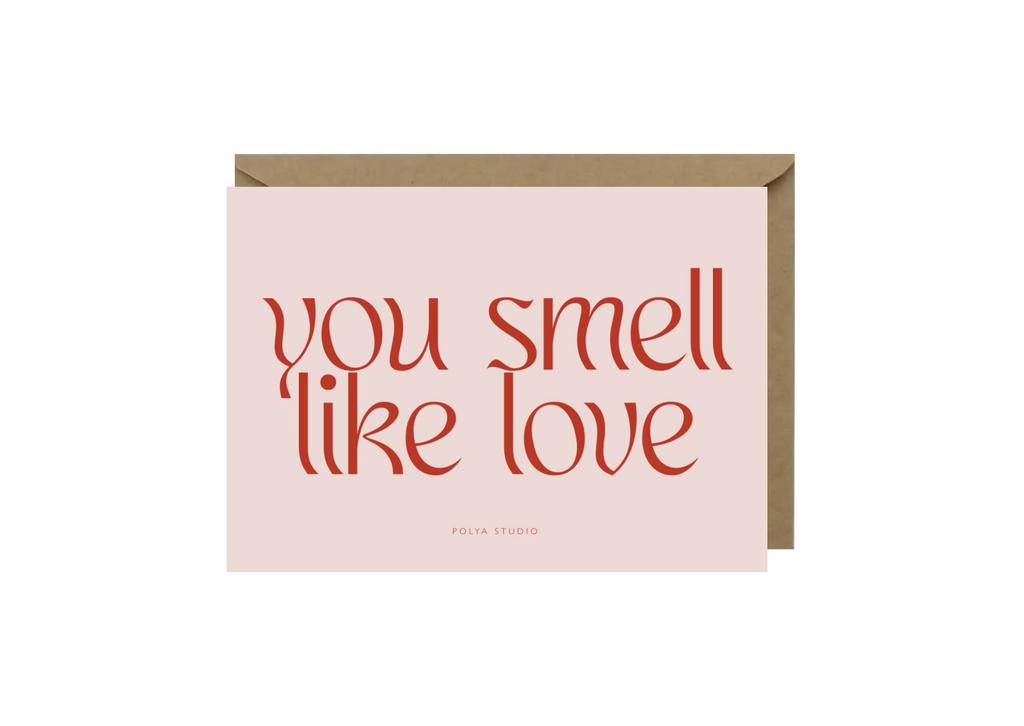 Открытка SMELL LIKE LOVE