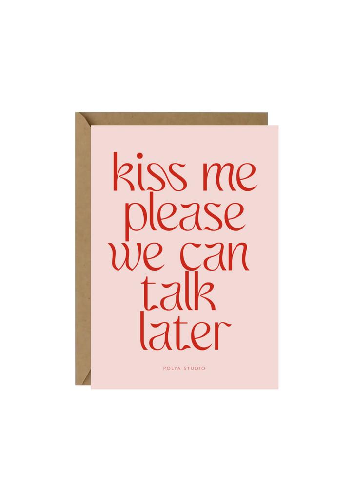 Открытка TALK LATER