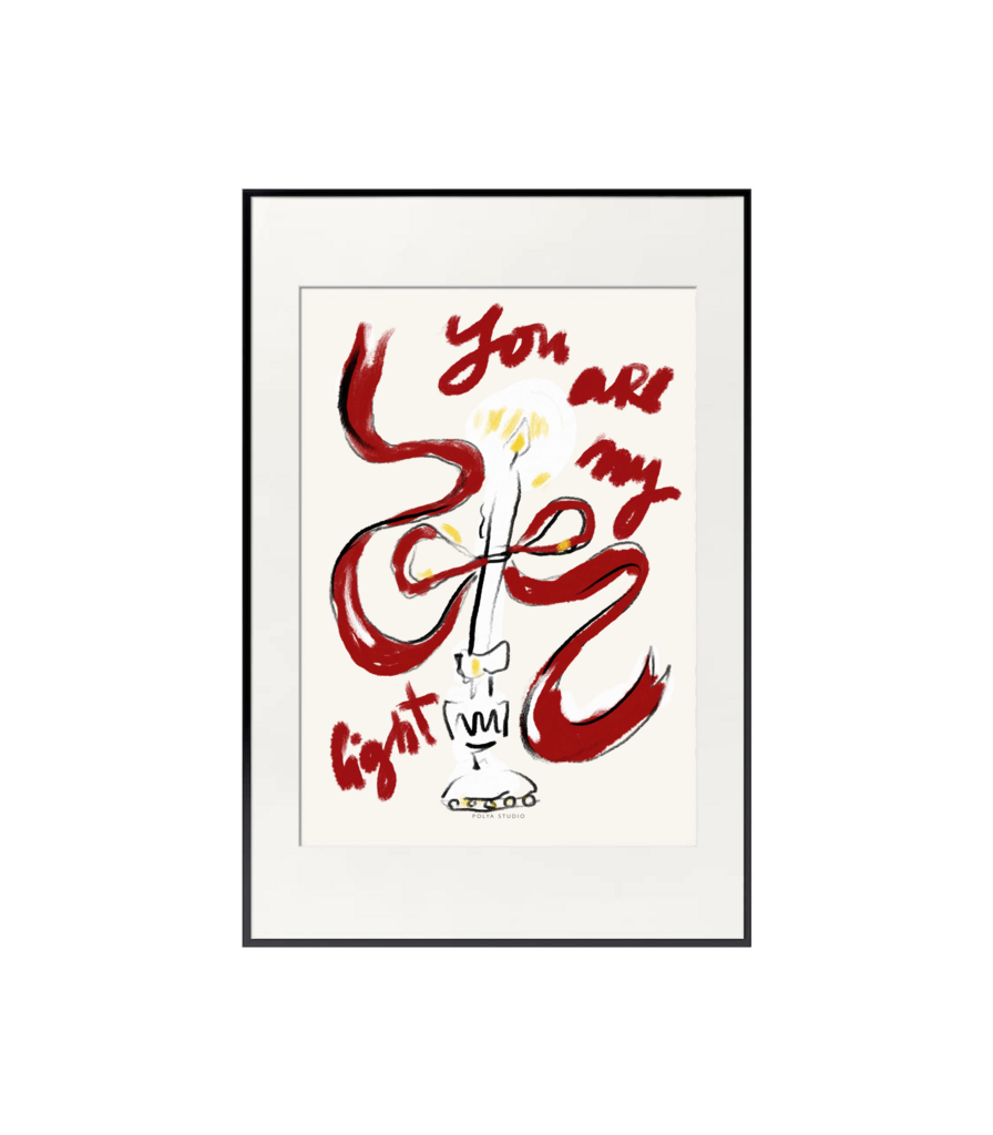 Интерьерный постер CANDLE | 21x30, 30х40, 40x60