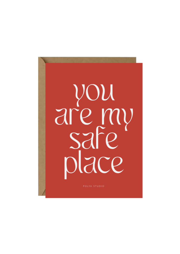 Открытка SAFE PLACE